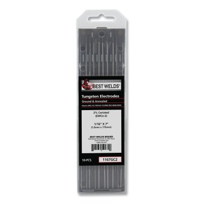 1/16 X 7 2% CERIATED TUNGSTEN 10/PK